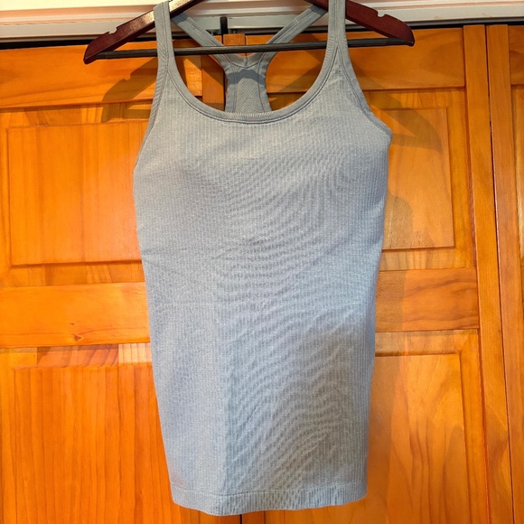 Lululemon Ebb to Street Tank Ribbed Blue Size 10 - Picture 1 of 9